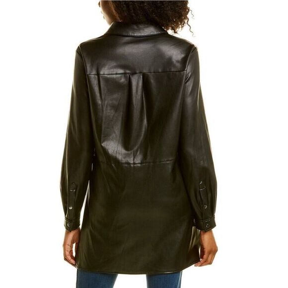 Anne Klein Faux Leather Jacket - Size Large - Picture 2 of 14